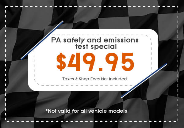 Emissions test coupon